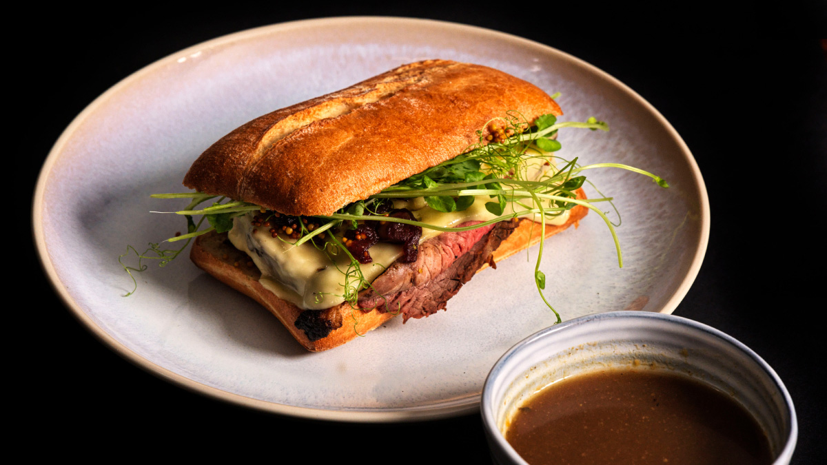 French Dip Sandwich, Beef Jus
