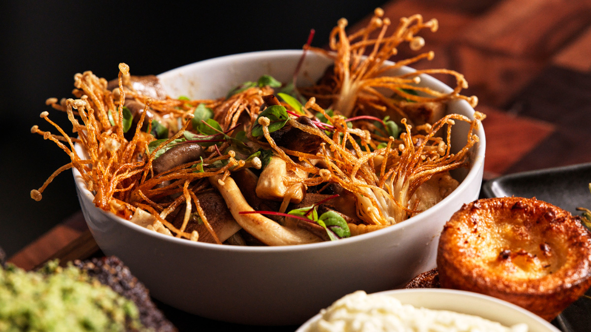 Roast Mushrooms with Miso Butter