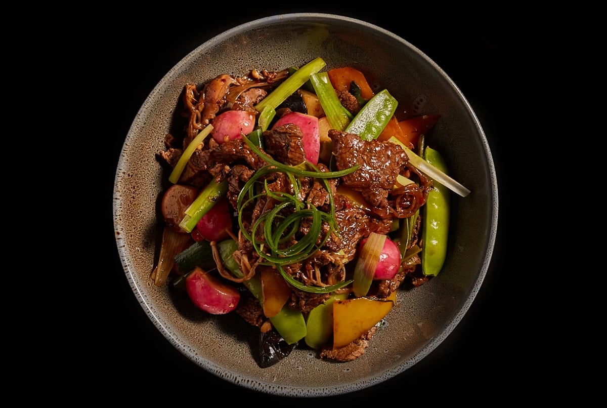 Stir Fried Lamb with Vegetables